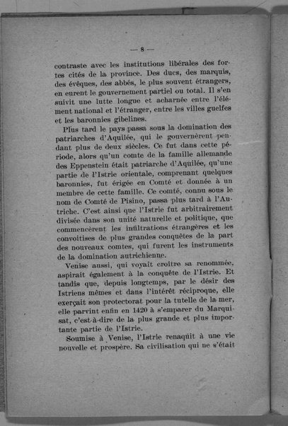 L'Istrie et le droit de l'Italie